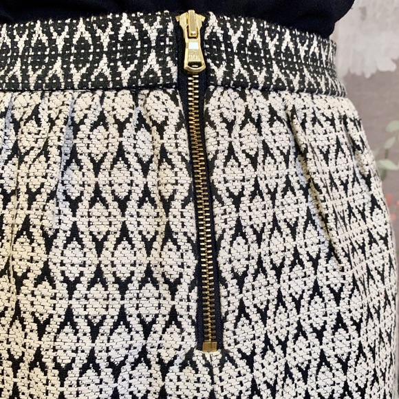 J. Crew Multi Textured Geometric Print Skirt - Picture 6 of 8